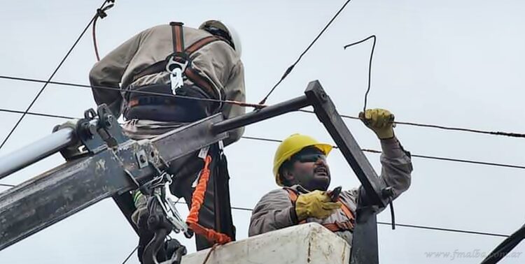 Temporal de fuertes vientos produjo cortes de energía en distintas localidades