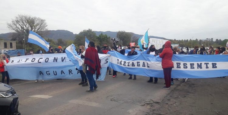 Cuña Muerta: Autoconvocados en corte sobre Ruta Nacional 34