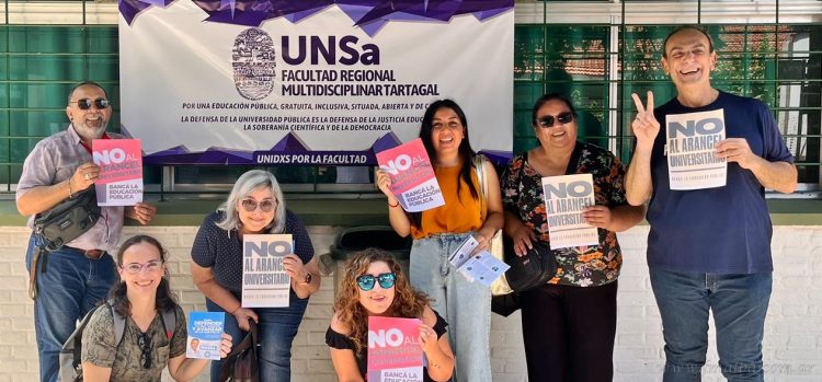 UNSa Tartagal: banderazo en defensa de la educación pública