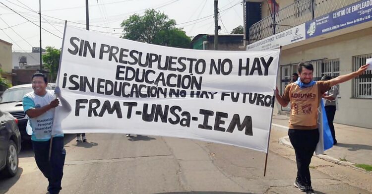 No al Veto: banderazo y Marcha Federal Universitaria en Tartagal