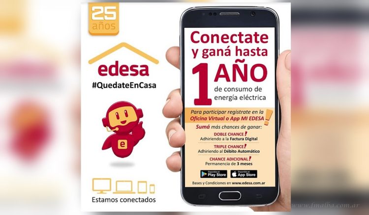 Conectate y ganá: Edesa sorteará premios celebrando sus 25 años