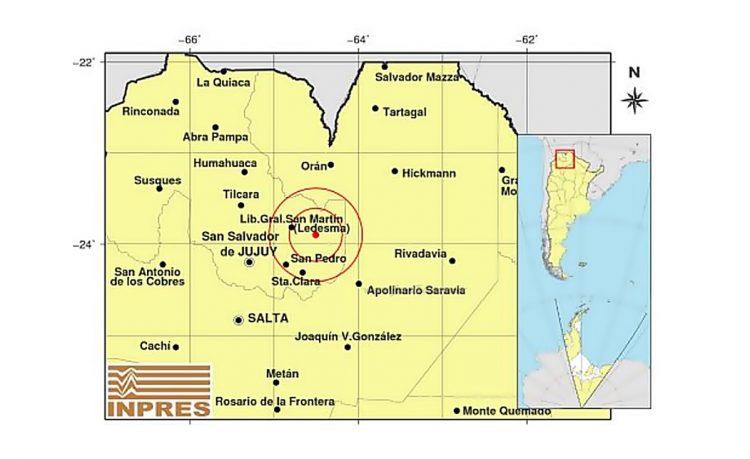 Sismo en Jujuy alcanzó a sentirse en Tartagal
