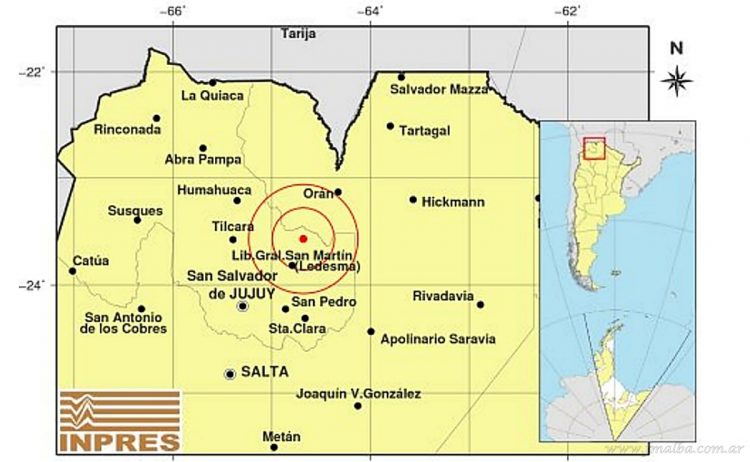 Región: sismo de 4.4 grados en el límite Salta-Jujuy