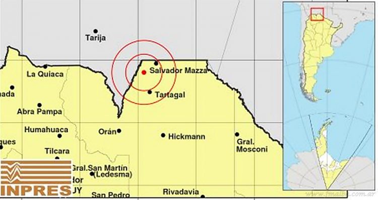 Departamentales: sismo de 4.1 grados en la serranía noroeste