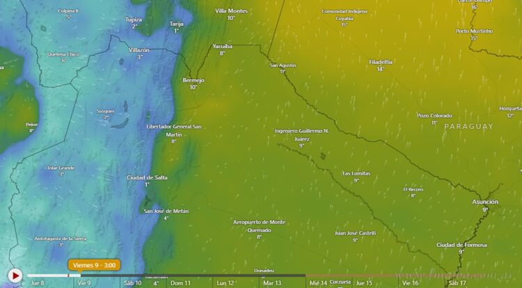 Invierno 2024: alerta amarilla por frío extremo para Orán y San Martín