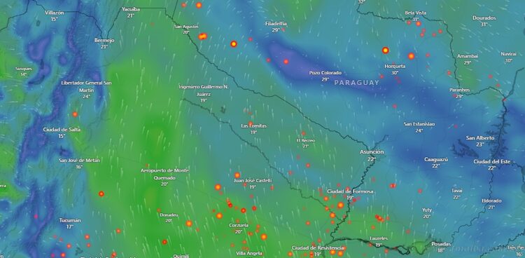 Viernes con vientos intensos en la región norte salteña