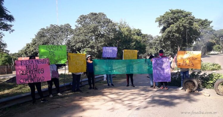 Comunidad Cherenta: corte en tramo urbano de Ruta 34