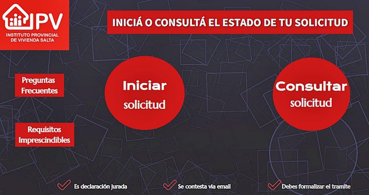 Tartagal: el IPV convoca a inscribirse en la web del organismo