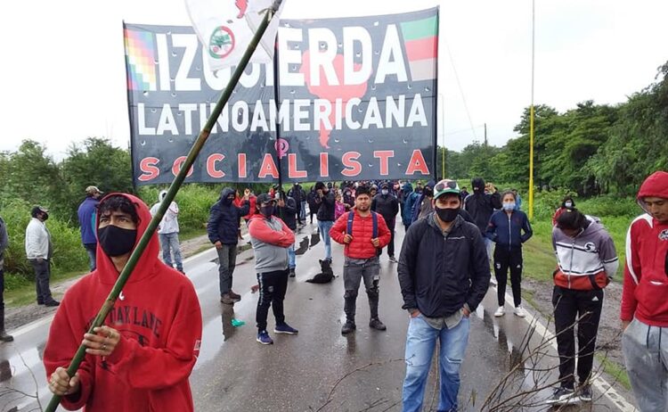 Jornada Nacional de Protesta: el movimiento Izquierda Latinoamericana cierra paso por una hora en la 34