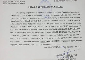 Causa GNEA: la Cámara de Casación Penal revocó la prisión domiciliaria a Prado