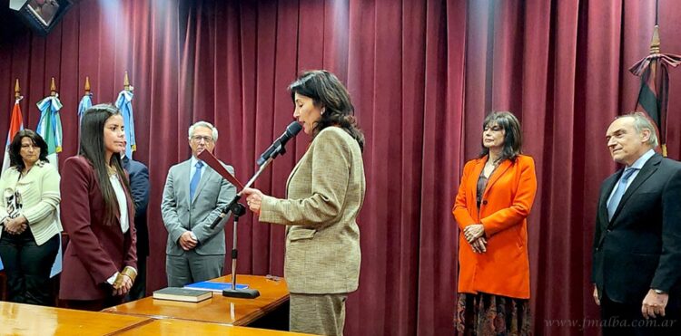 Ciudad Judicial Tartagal: Hernández Berni juró como jueza de Primera Instancia en lo Civil y Comercial