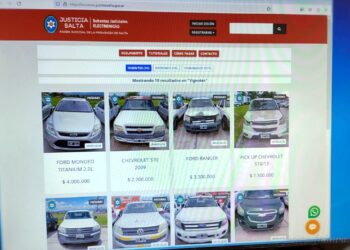 Salta: subasta electrónica de 10 vehículos este 17 de marzo