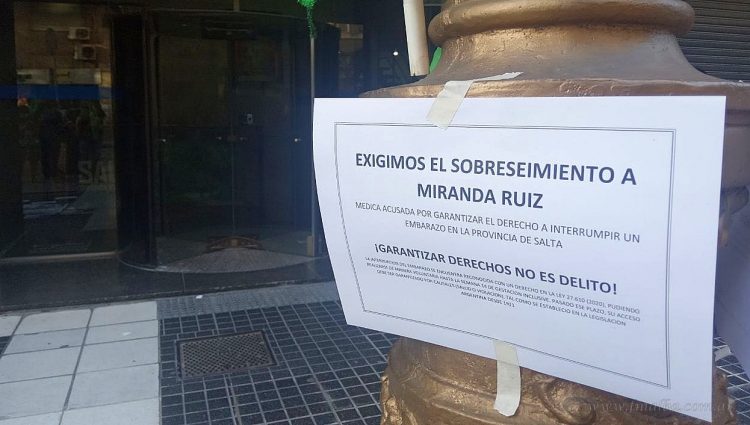 Corte Suprema de Salta: “Pañuelazo” ratifica el pedido de sobreseimiento para Miranda Ruiz
