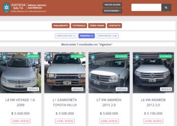 Subasta Electrónica: el lunes 16 de diciembre, última  del año del Poder Judicial de Salta