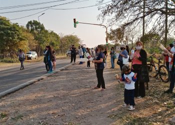 General Mosconi: por falta de agua, vecinos cortan el paso por Ruta Nacional 34