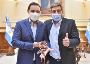 El gobernador Gustavo Valdés, de Corrientes, recibió a Mario Mimessi