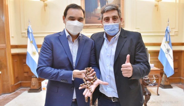 El gobernador Gustavo Valdés, de Corrientes, recibió a Mario Mimessi