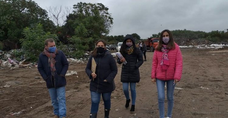 Tratamiento de residuos: funcionarios provinciales y municipales recorrieron el basural
