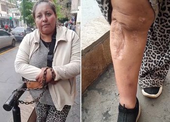 “La única familia que le importa es la de él”: ex trabajadora eventual de la Municipalidad se encadena para recuperar su empleo