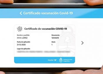 Argentina: se habilitó la descarga del certificado digital de vacunación