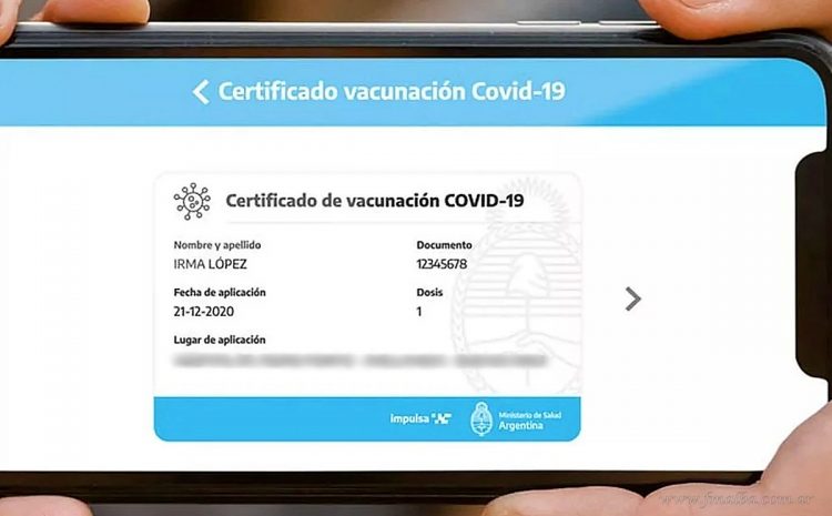 Argentina: se habilitó la descarga del certificado digital de vacunación