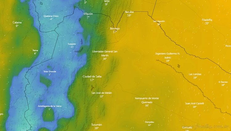 Otoño: avanza un frente frío hacia la región norte