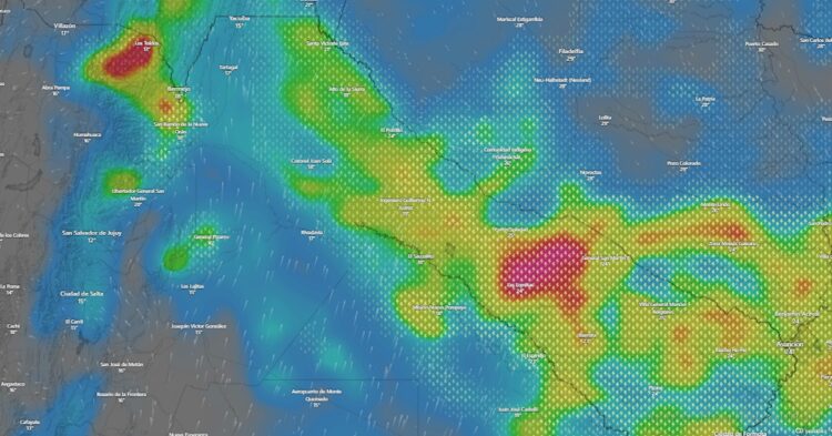 Rigen alertas amarillas y naranjas por tormentas fuertes para la región este de Salta
