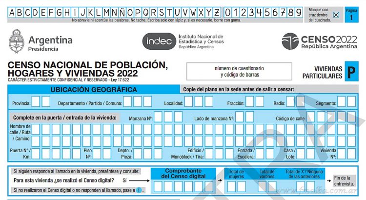 Censo 2022: cambios en el nuevo cuestionario y preguntas a tener en cuenta