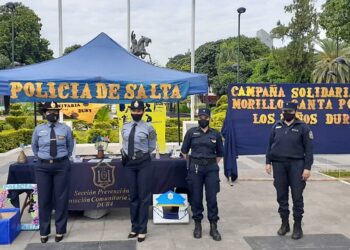 Policía de Salta: jornada de concientización y colaboración con Morillo