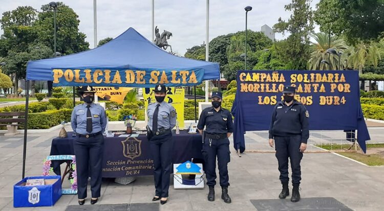 Policía de Salta: jornada de concientización y colaboración con Morillo
