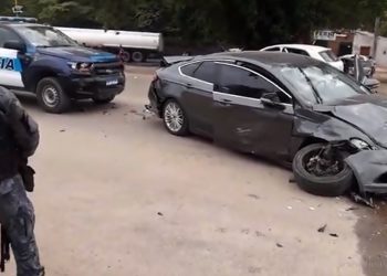 Ruta 34 y Alberdi: choque múltiple a primera hora de la mañana