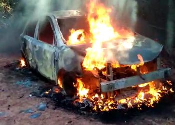 Macueta: responsabilizan a manifestantes por quema de vehículos