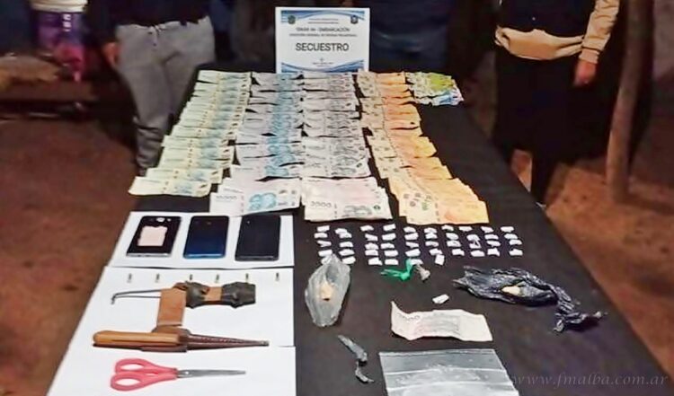 General Ballivián: detenidos por ventas de drogas y robo de porotos en fincas aledañas