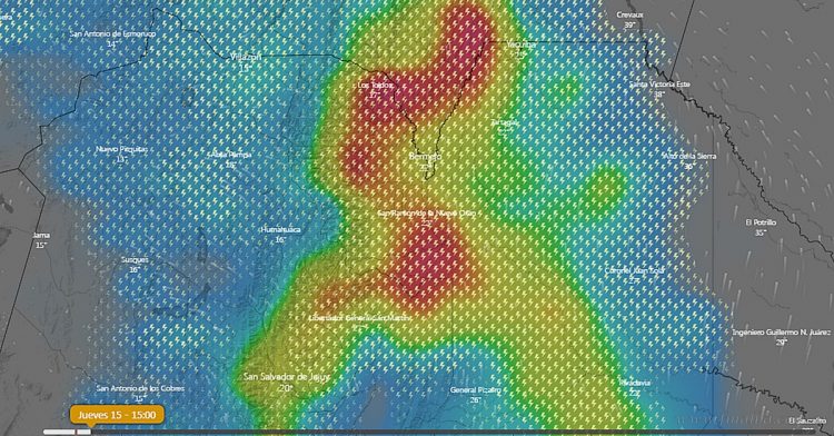Alerta meteorológica por tormenta intensa para la región