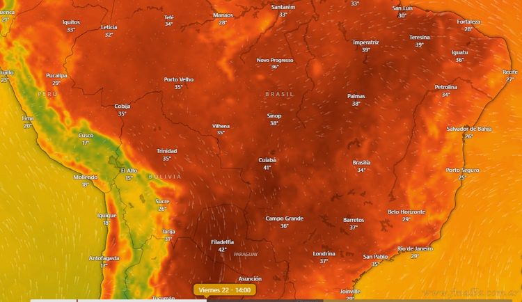 Ola de calor brasileña acompañará el inicio de primavera en norte salteño