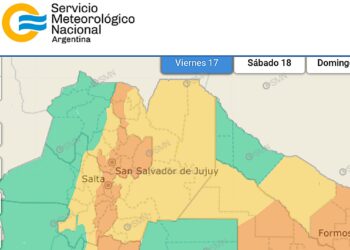 Alerta amarilla por tormentas intensas para la región salteña norte