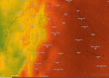 Fin de semana con cambios bruscos en la temperatura y vientos intensos del sur