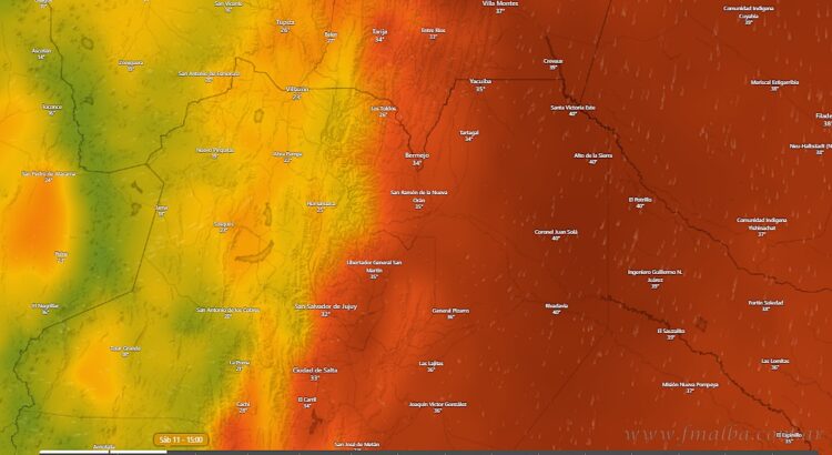 Fin de semana con cambios bruscos en la temperatura y vientos intensos del sur
