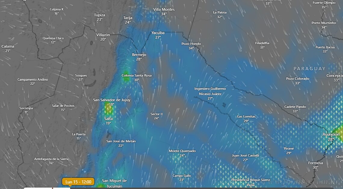 Rige alerta por tormentas intensas para la región norte de Salta