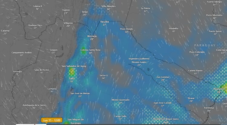 Rige alerta por tormentas intensas para la región norte de Salta