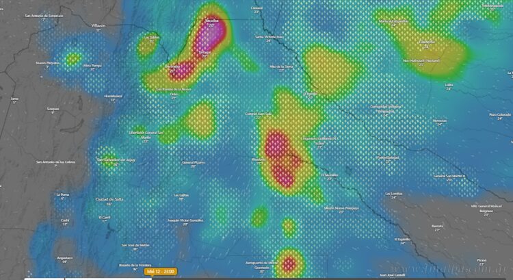Se anticipan tormentas intensas a fuertes para el norte salteño