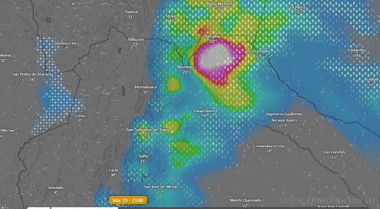 Región: Septiembre se despide con lluvias intensas, ciclogénesis y descenso térmico