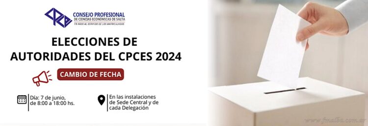 Consejo de Ciencias Económicas de Salta aplaza elecciones de autoridades
