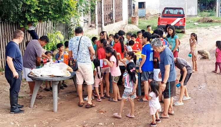 San Martín: operativo de distribución de alimentos en merenderos