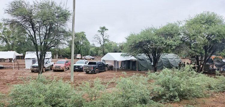 Chaco salteño: refuerzo de asistencia a familias evacuadas en el campamento El Rosado