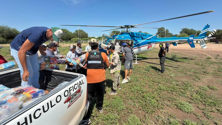 Rivadavia Banda Sur: continúa la asistencia en comunidades y parajes afectados por crecida del Bermejo