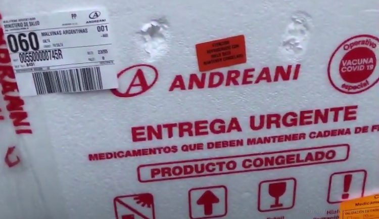 Salta: dotación de vacunas recién llegadas contra coronavirus, también para Tartagal