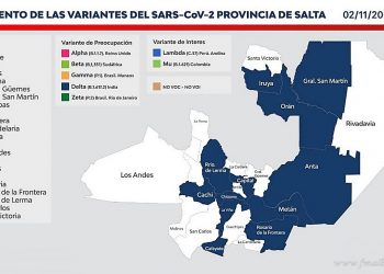 Salta: se confirmó la transmisión comunitaria de la variante Delta en la provincia