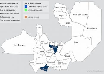 Coronavirus: registran 25 nuevos casos de la variante Delta en Salta