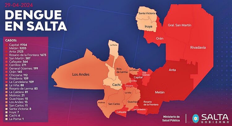 Dengue: la provincia ya supera los 18 mil casos positivos